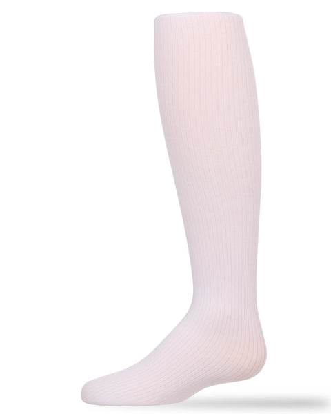 Girls' Opaque Fine Ribbed Nylon Tights