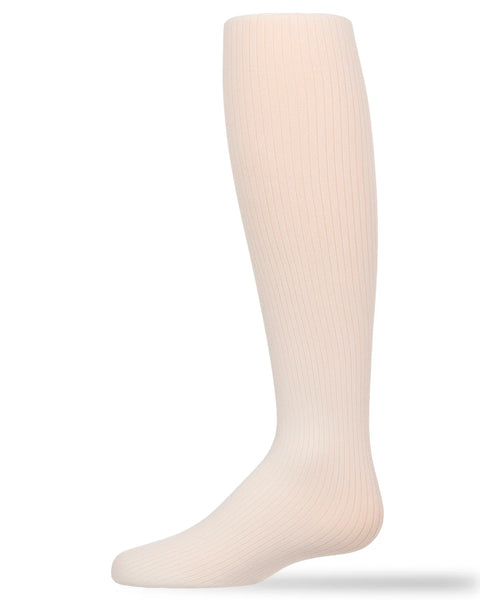 Girls' Opaque Fine Ribbed Nylon Tights