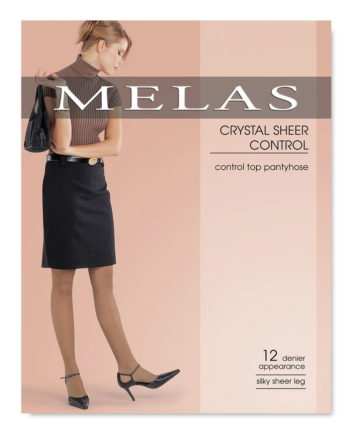 Melas Womens Sheer Control Top 12 Denier Pantyhose