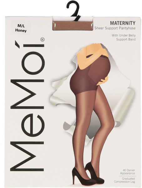 Memoi Womens Maternity Sheer Support Pantyhose 40 Denier