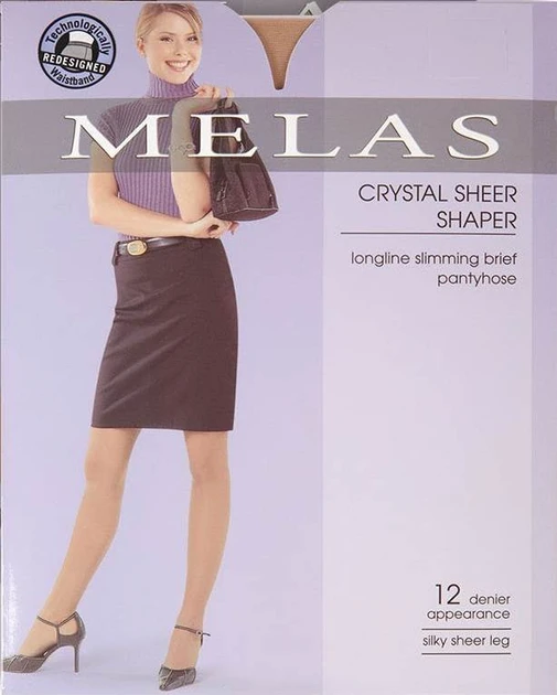 Melas Womens Sheer Shaper 12 Denier Pantyhose