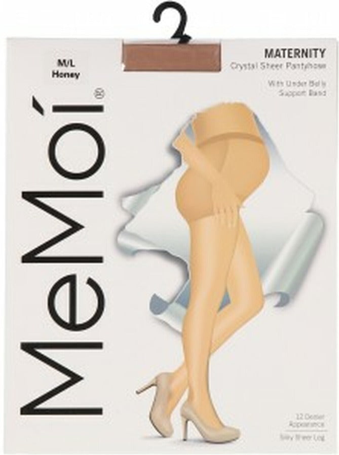 Memoi Women's Maternity Sheer Pantyhose 12 Denier