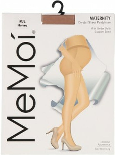 Memoi Women's Maternity Sheer Pantyhose 12 Denier