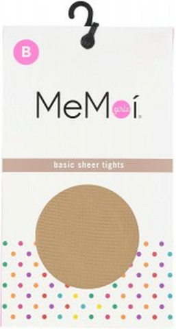 Memoi Girls Basic Sheer 30 Denier Tights